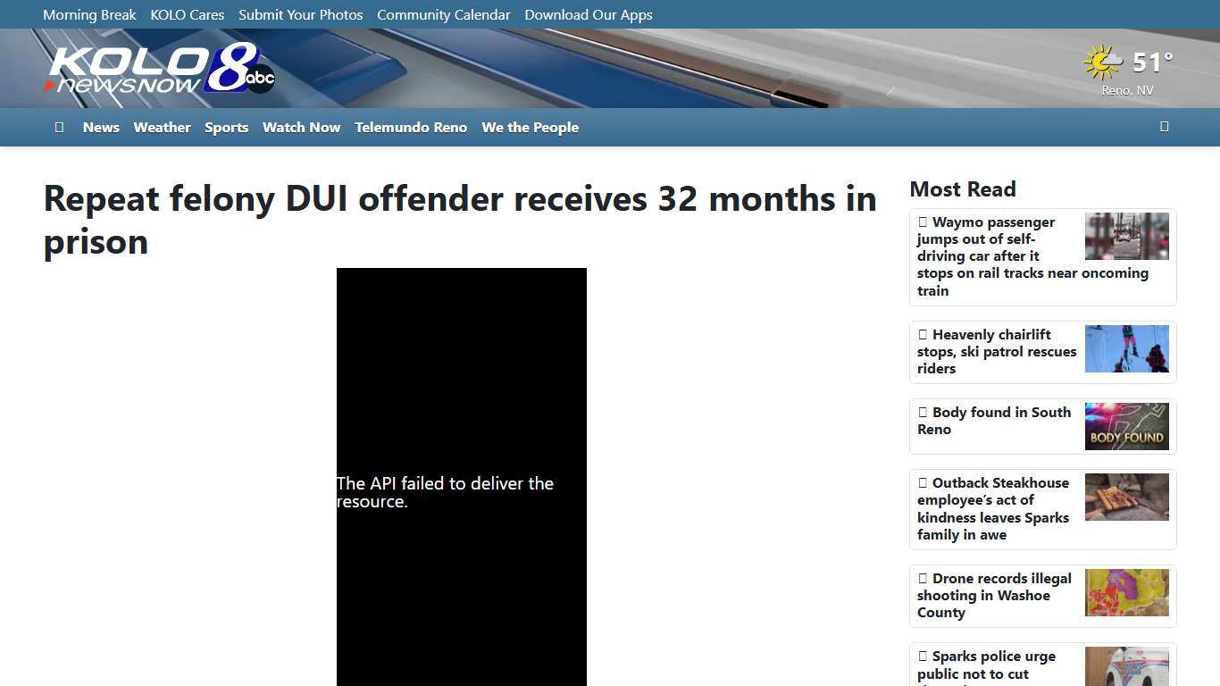 Repeat felony DUI offender receives 32 months in prison